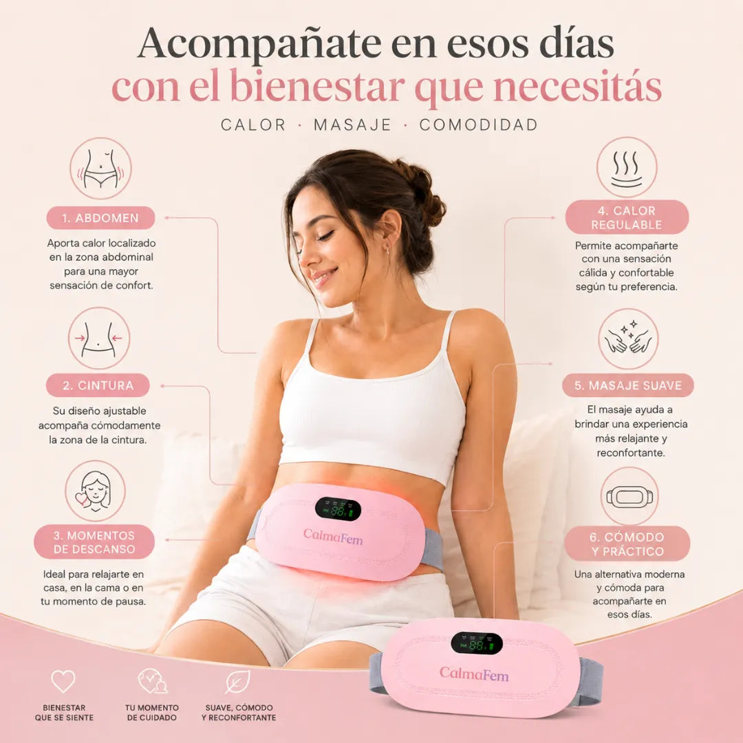 CalmaFem - Cinturón térmico menstrual